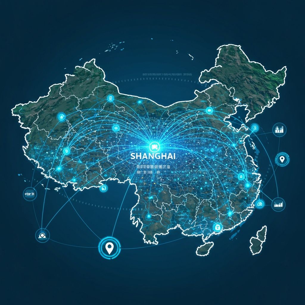 中国服务网络地图